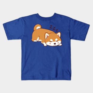 Sleepy Shibe 02 Kids T-Shirt